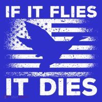 If It Flies It Dies American Flag Duck Hunter Gift Visor thumb 3
