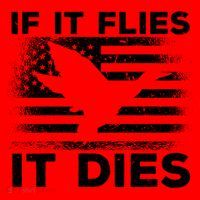 If It Flies It Dies American Flag Duck Hunter Gift Santa Hat thumb 1