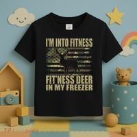 I'm Into Fitness Fit'ness Deer In My Freezer  Toddler T-Shirt thumb 3