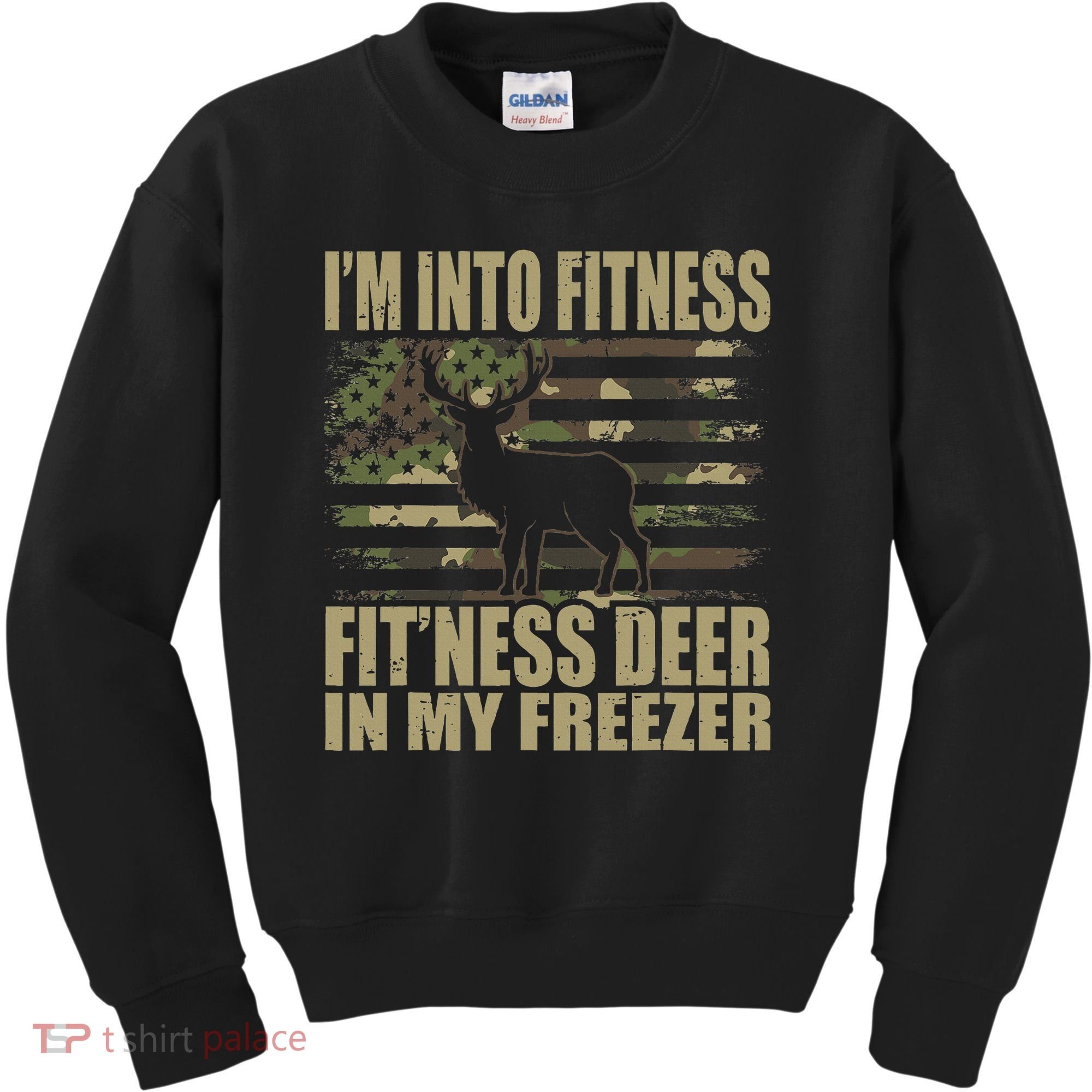 I'm Into Fitness Fit'ness Deer In My Freezer  Kids Sweatshirt