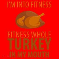 I'm Into Fitness Whole Tuckey In My Mouth Santa Hat thumb 1