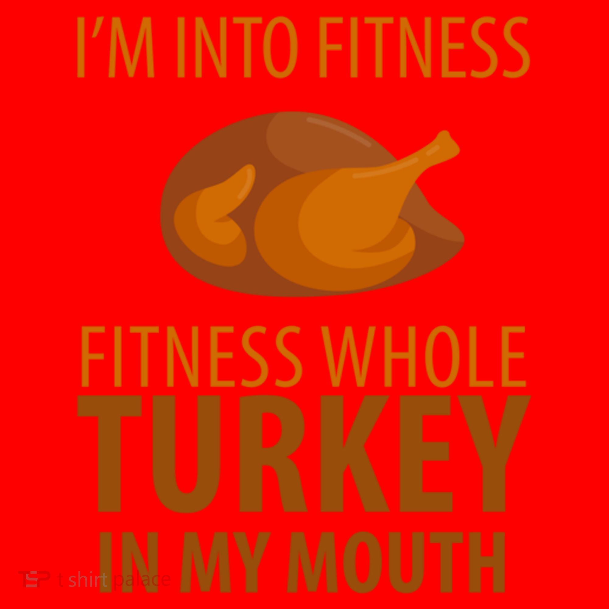 I'm Into Fitness Whole Tuckey In My Mouth Santa Hat