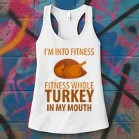 I'm Into Fitness Whole Tuckey In My Mouth Women's Tank Top thumb 3