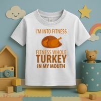 I'm Into Fitness Whole Tuckey In My Mouth Toddler T-Shirt thumb 3