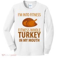 I'm Into Fitness Whole Tuckey In My Mouth Kids Long Sleeve Shirt thumb 0