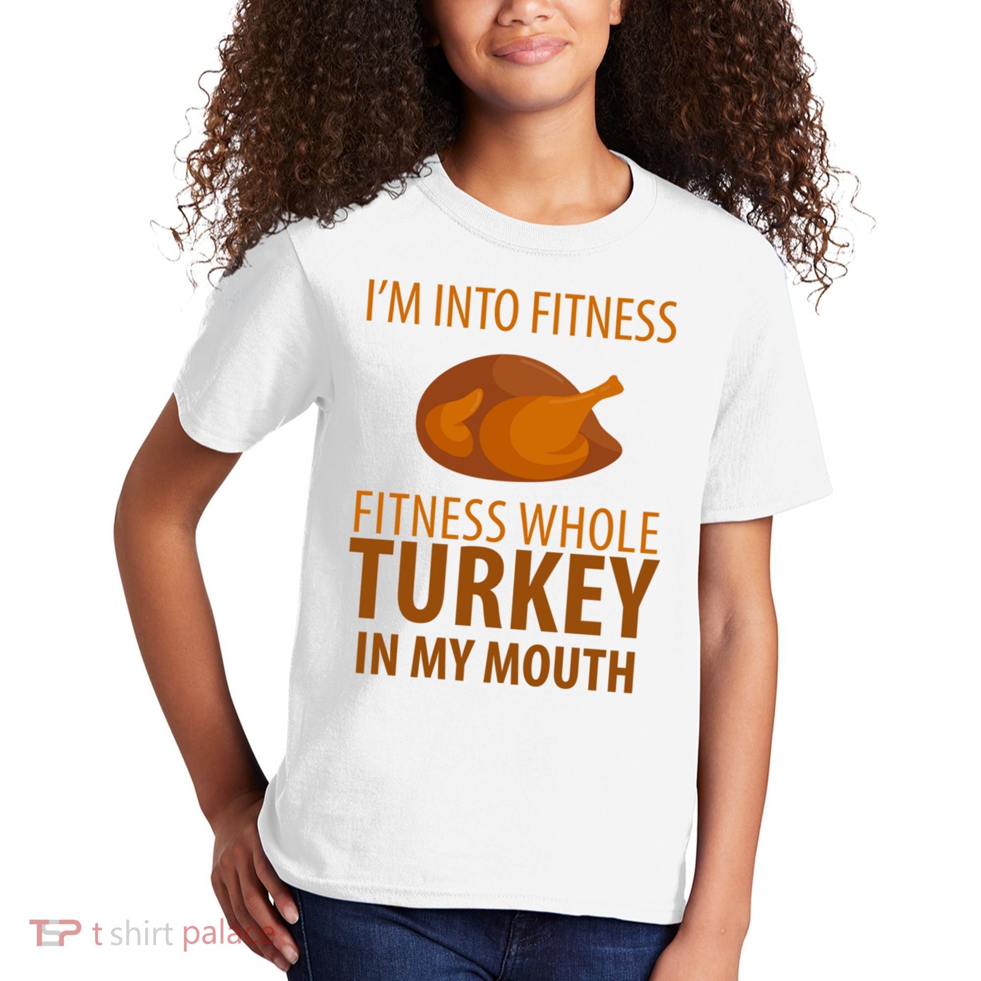 I'm Into Fitness Whole Tuckey In My Mouth Kids T-Shirt