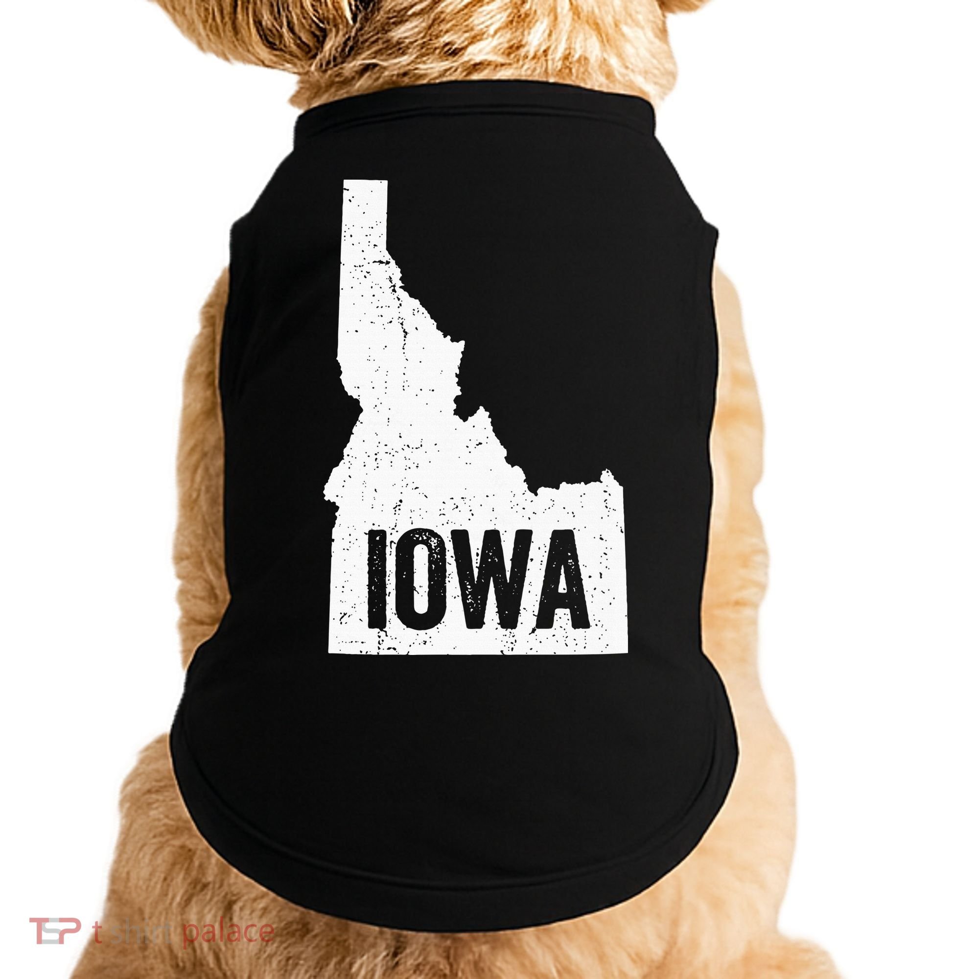 Idaho Iowa Funny Geography Mix Up Doggie Tank