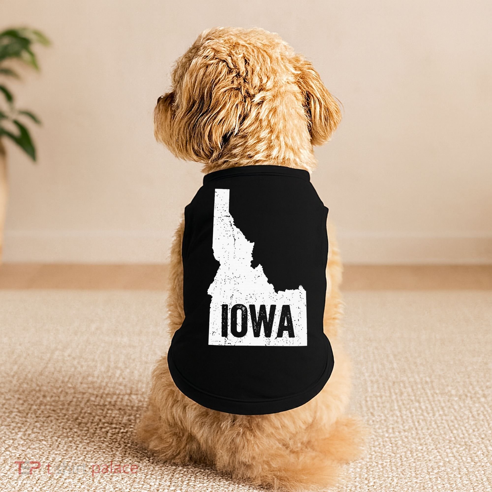Idaho Iowa Funny Geography Mix Up Doggie Tank