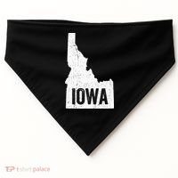 Idaho Iowa Funny Geography Mix Up USA-Made Doggie Bandana thumb 0