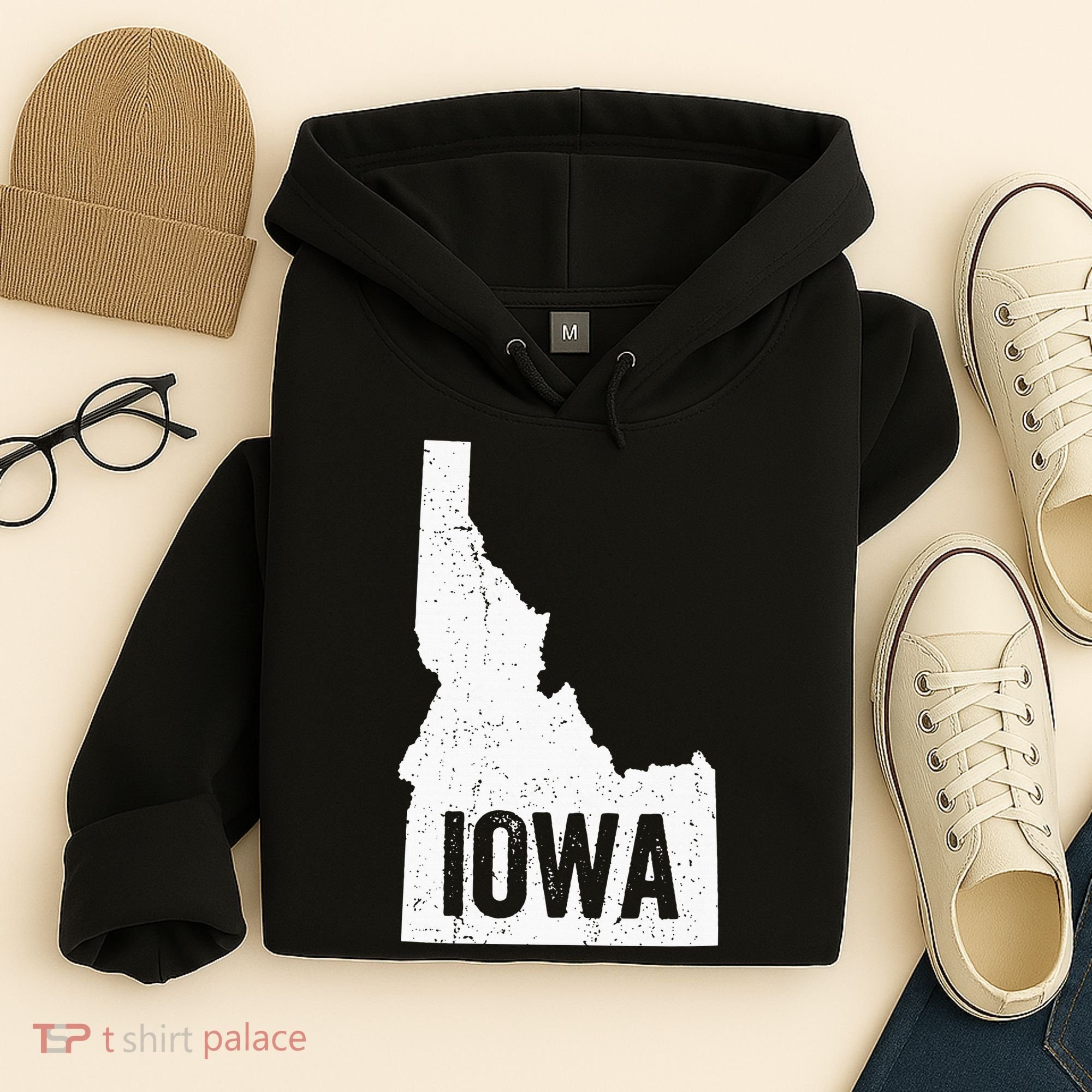 Idaho Iowa Funny Geography Mix Up Hoodie