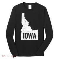 Idaho Iowa Funny Geography Mix Up Long Sleeve Shirt thumb 0
