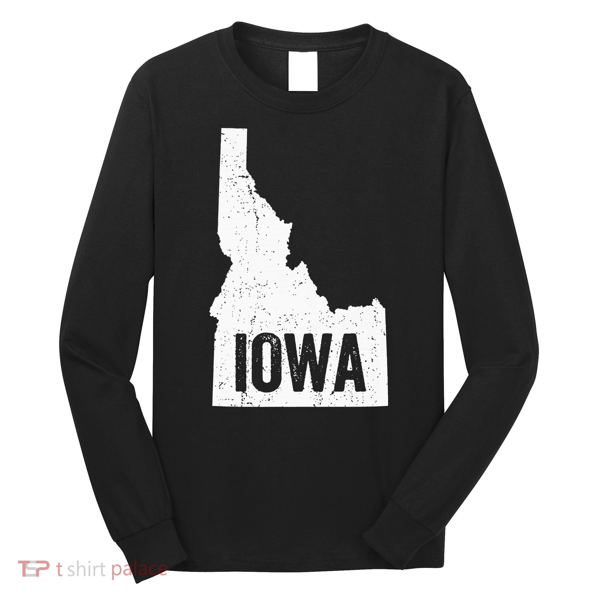 Idaho Iowa Funny Geography Mix Up Long Sleeve Shirt