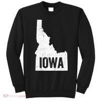 Idaho Iowa Funny Geography Mix Up Sweatshirt thumb 0