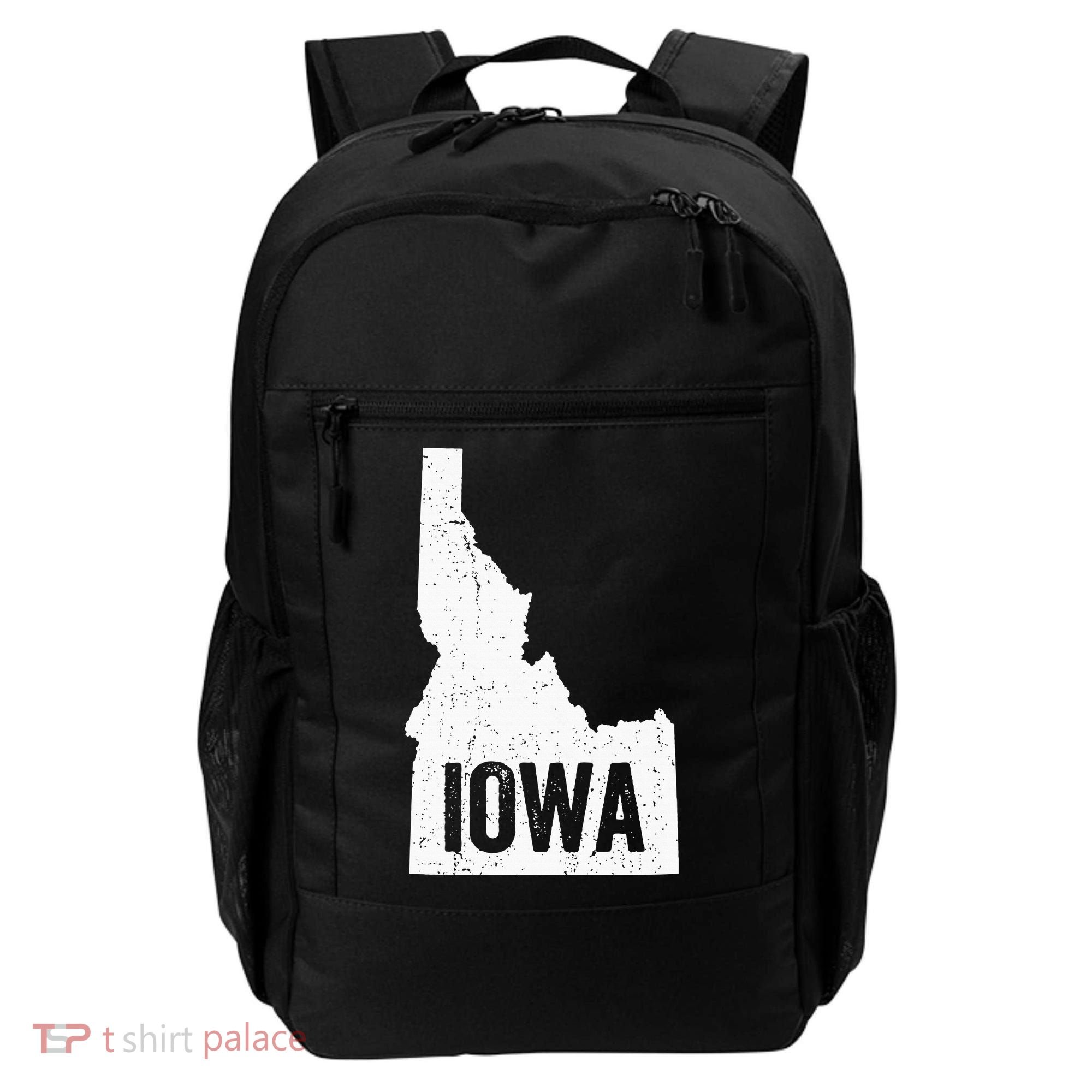 Idaho Iowa Funny Geography Mix Up Backpack