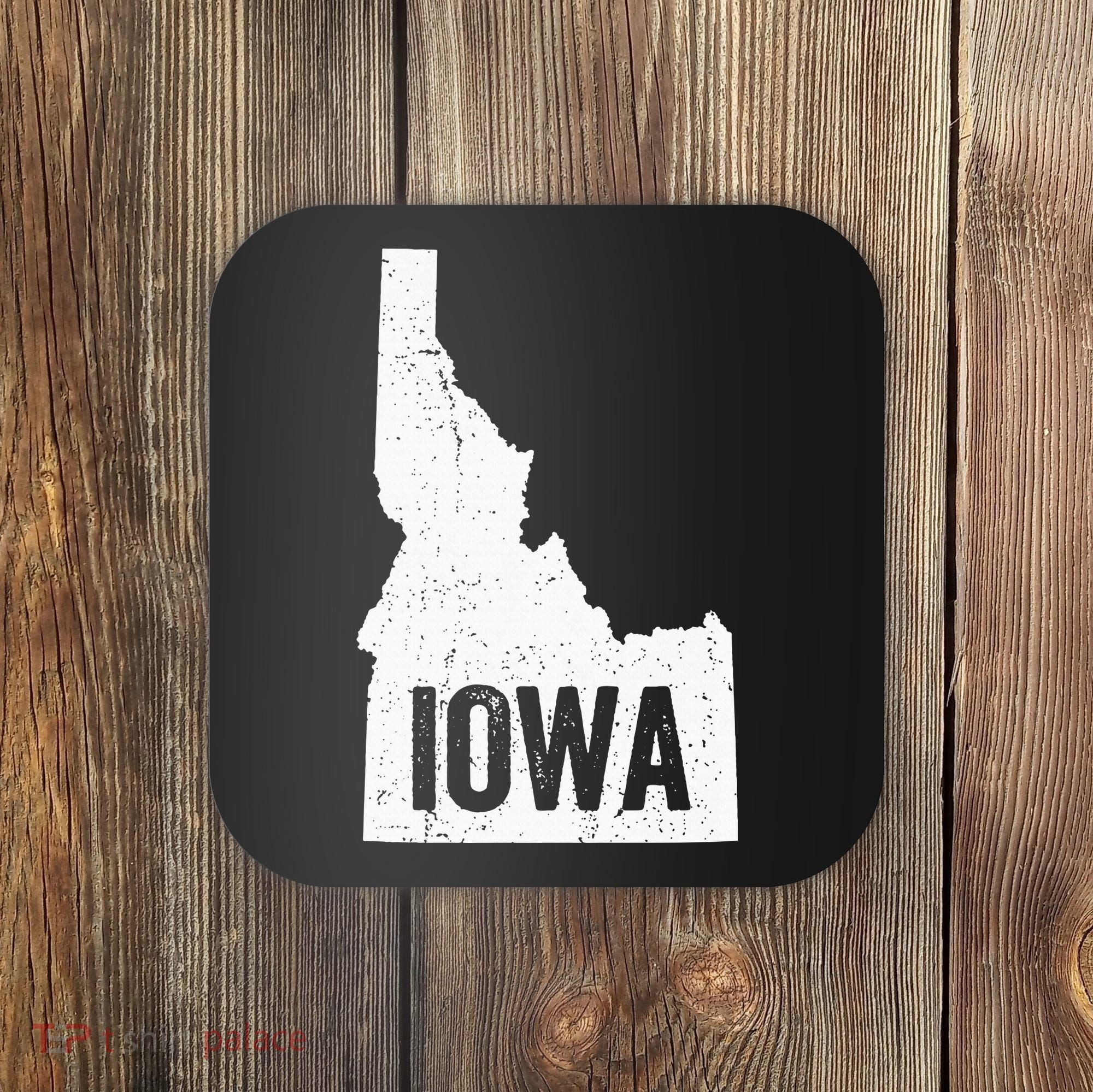 Idaho Iowa Funny Geography Mix Up Coaster