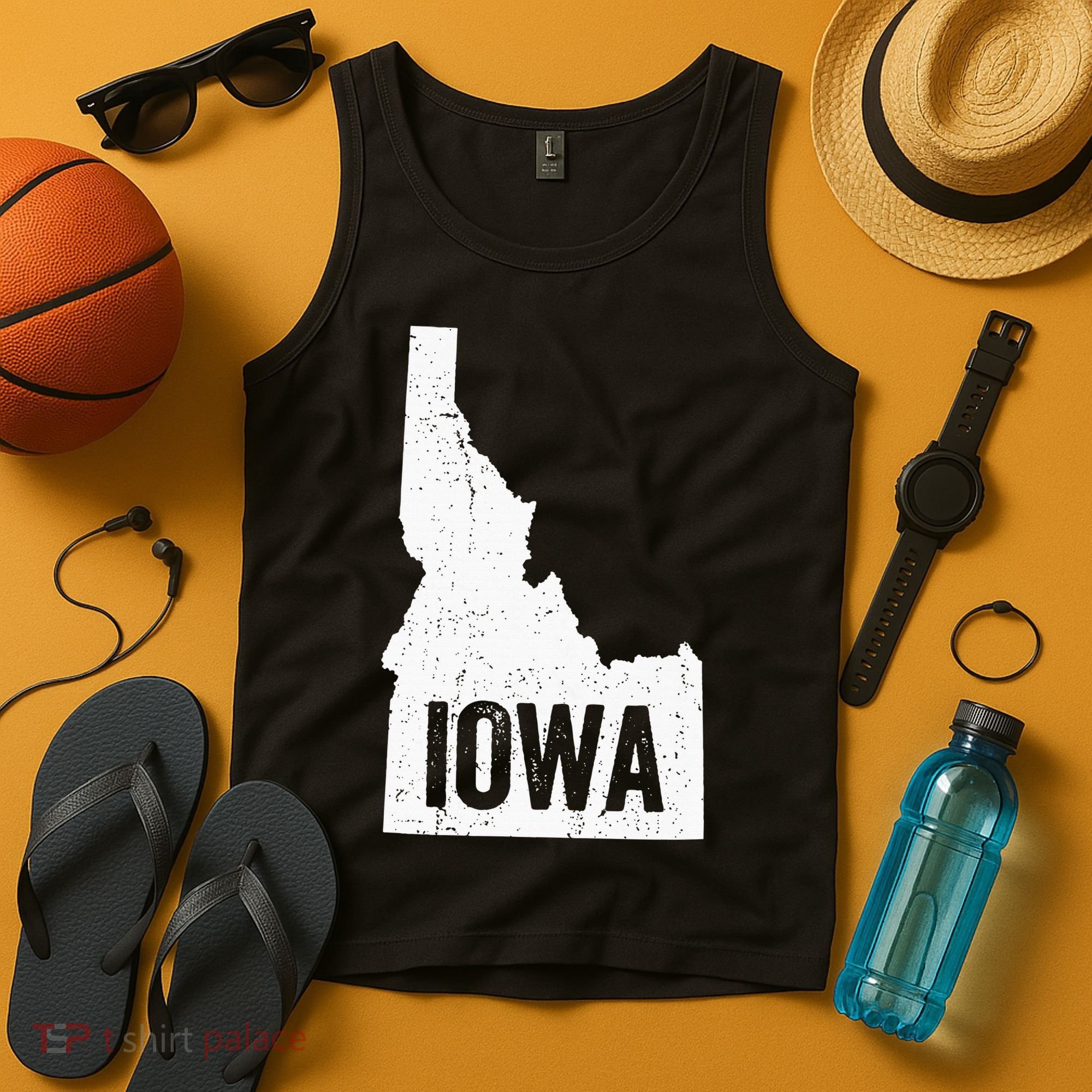 Idaho Iowa Funny Geography Mix Up Tank Top