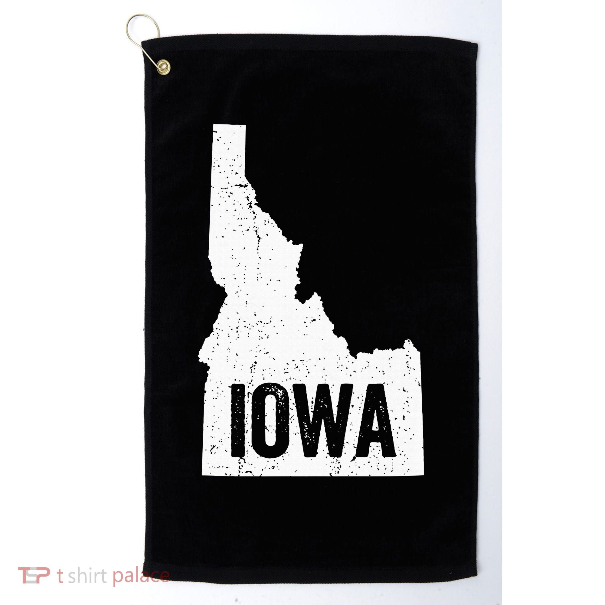 Idaho Iowa Funny Geography Mix Up Golf Towel