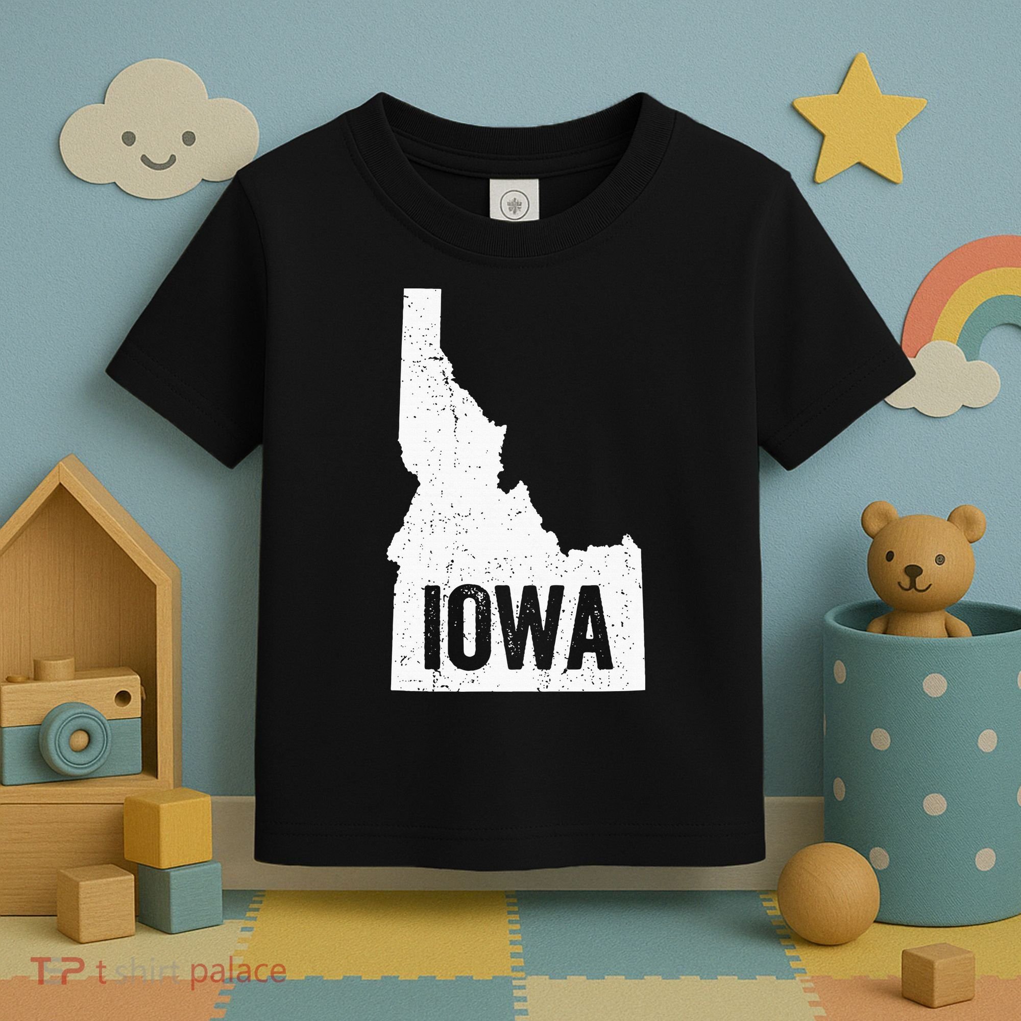 Idaho Iowa Funny Geography Mix Up Toddler T-Shirt