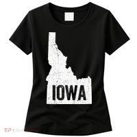 Idaho Iowa Funny Geography Mix Up Women's T-Shirt thumb 0