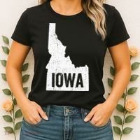Idaho Iowa Funny Geography Mix Up Women's T-Shirt thumb 2