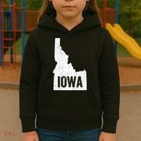 Idaho Iowa Funny Geography Mix Up Kids Hoodie thumb 3
