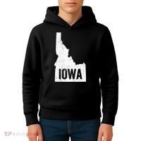 Idaho Iowa Funny Geography Mix Up Kids Hoodie thumb 4