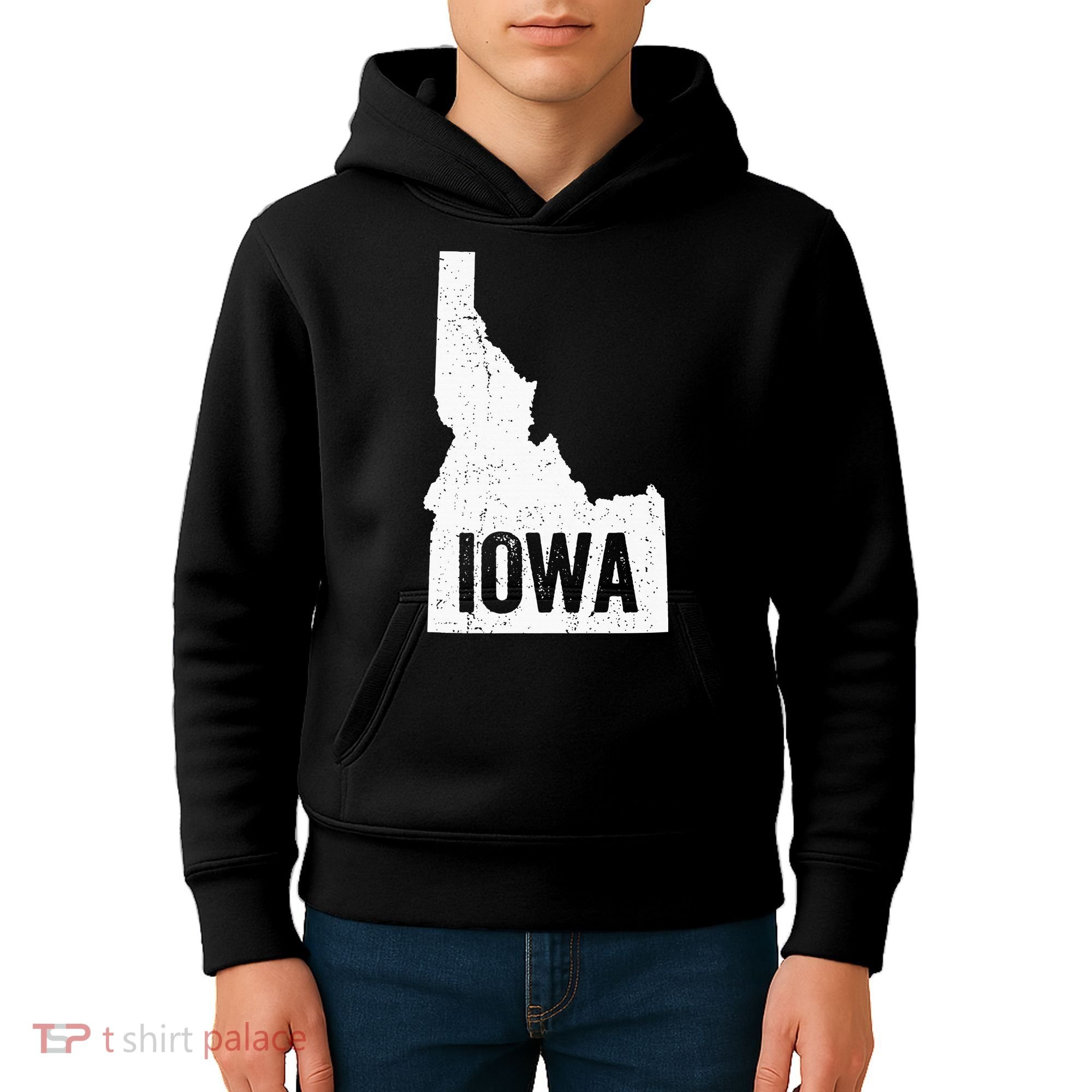 Idaho Iowa Funny Geography Mix Up Kids Hoodie