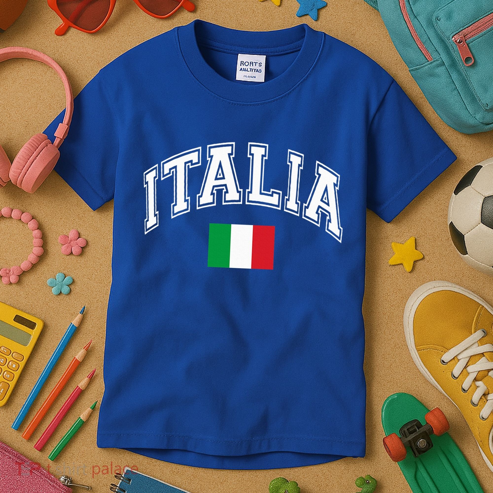 Italy Italian Flag Italia Kids T-Shirt