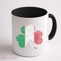 Irish Italian Flag Shamrock Italia Gift Coffee Mug thumb 1