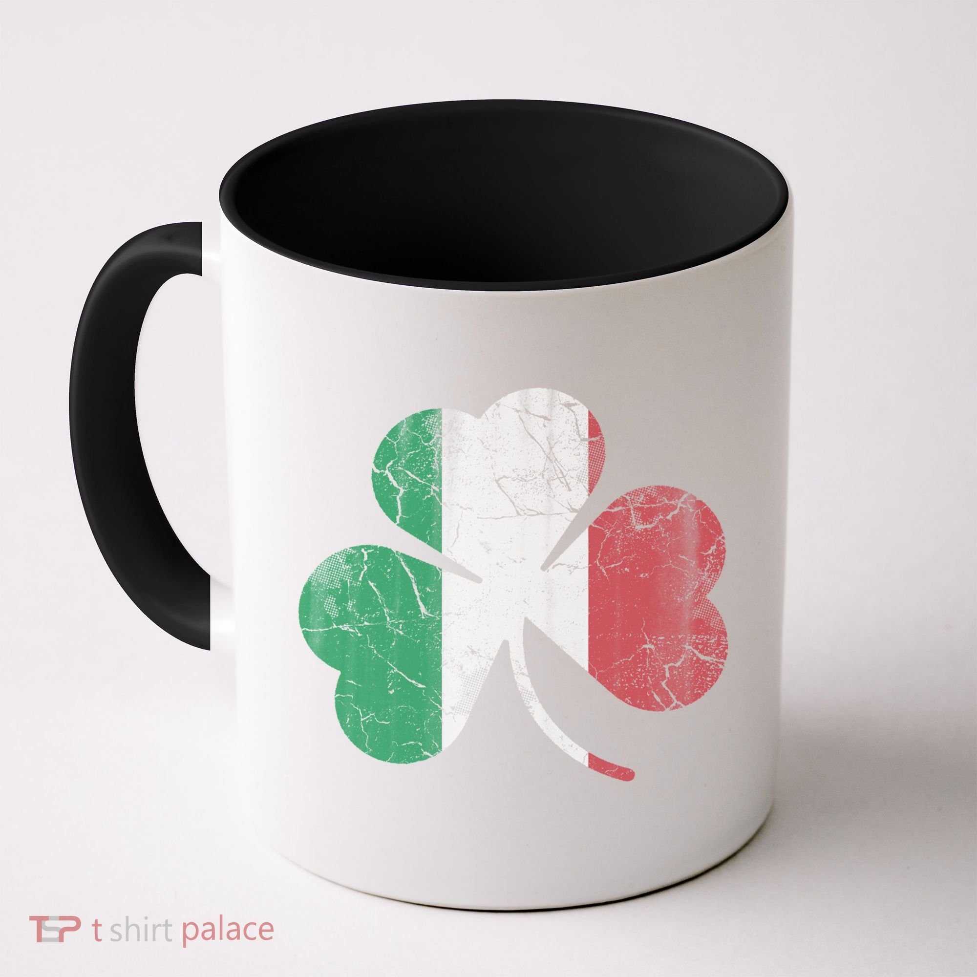 Irish Italian Flag Shamrock Italia Gift Coffee Mug