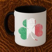 Irish Italian Flag Shamrock Italia Gift Coffee Mug thumb 2