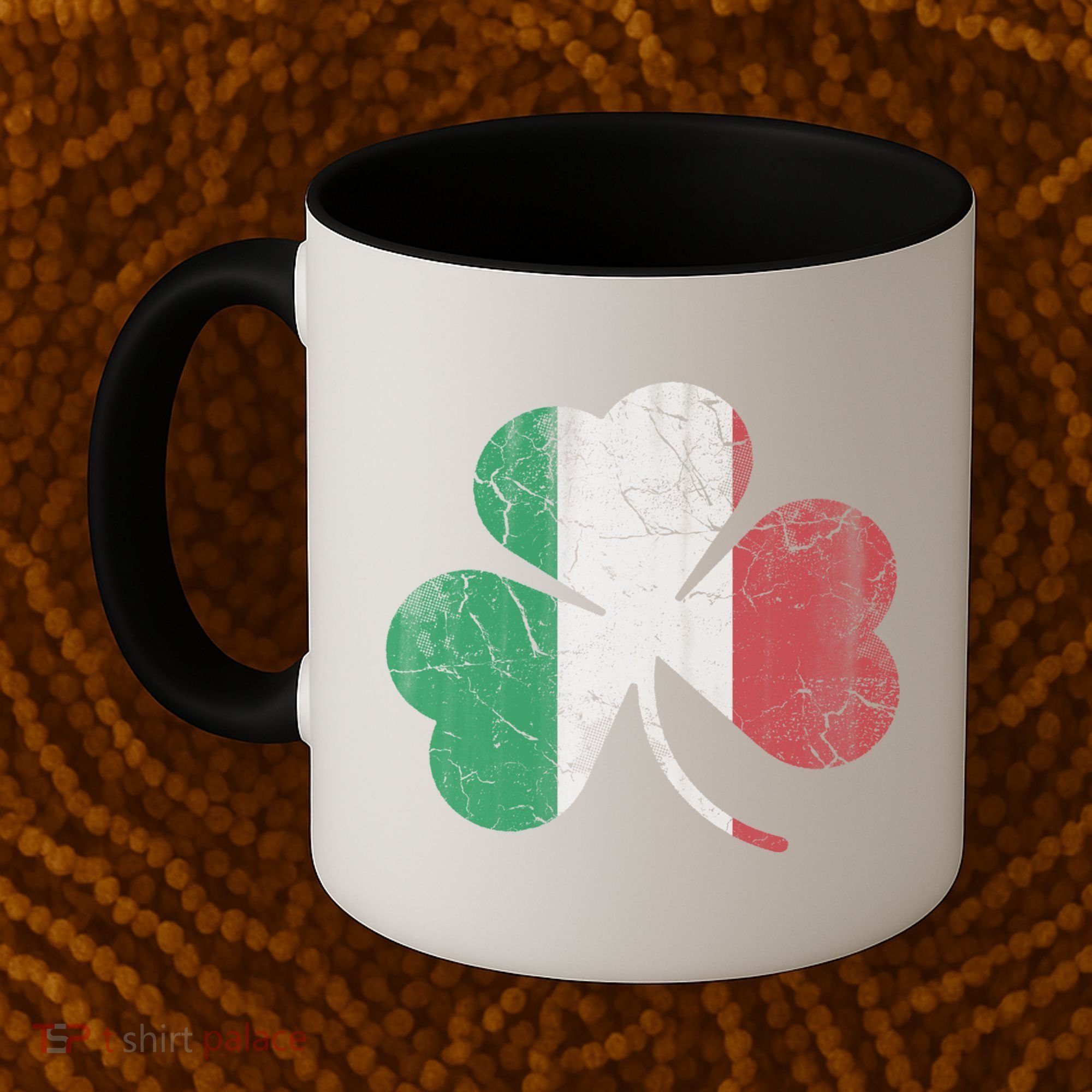 Irish Italian Flag Shamrock Italia Gift Coffee Mug