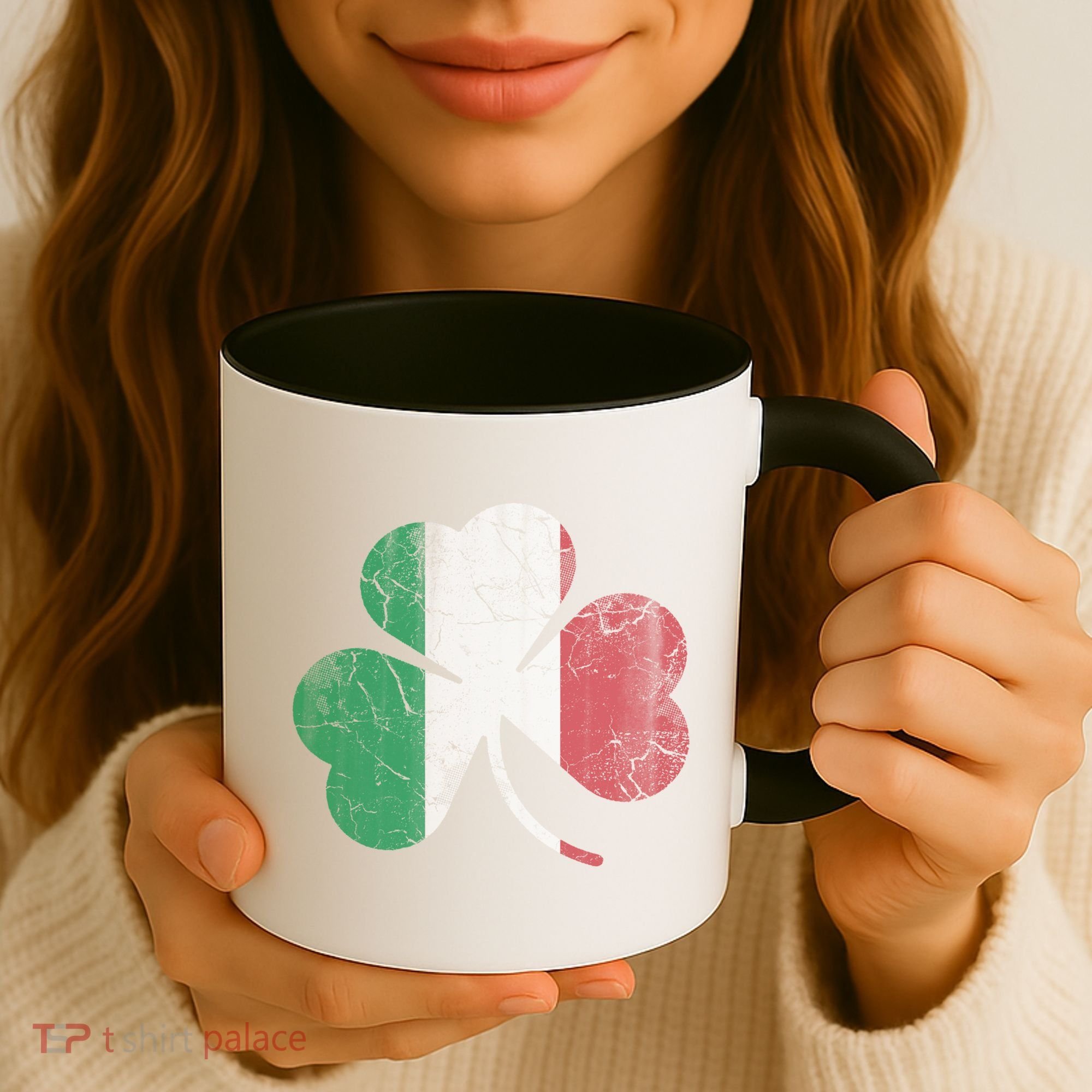 Irish Italian Flag Shamrock Italia Gift Coffee Mug