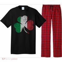 Irish Italian Flag Shamrock Italia Gift Pajama Set thumb 0