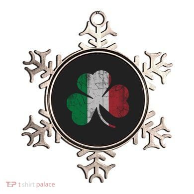 Irish Italian Flag Shamrock Italia Gift Ornament