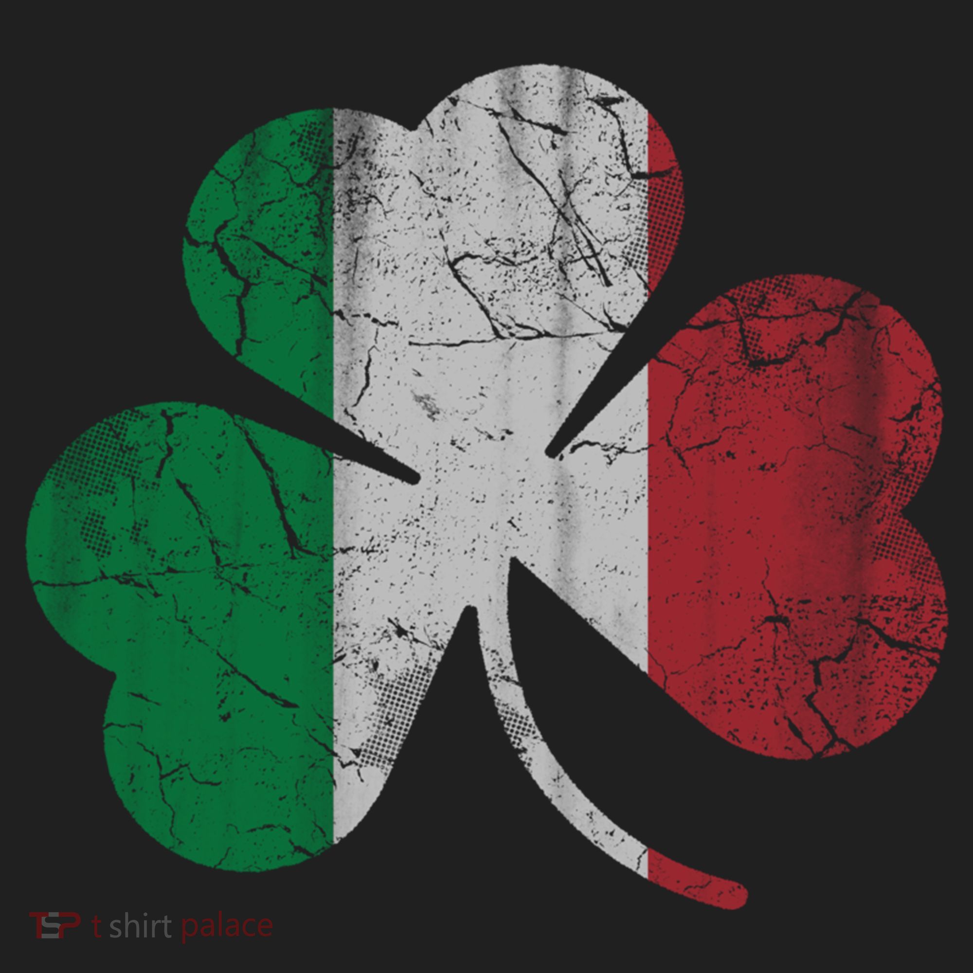 Irish Italian Flag Shamrock Italia Gift Golf Towel