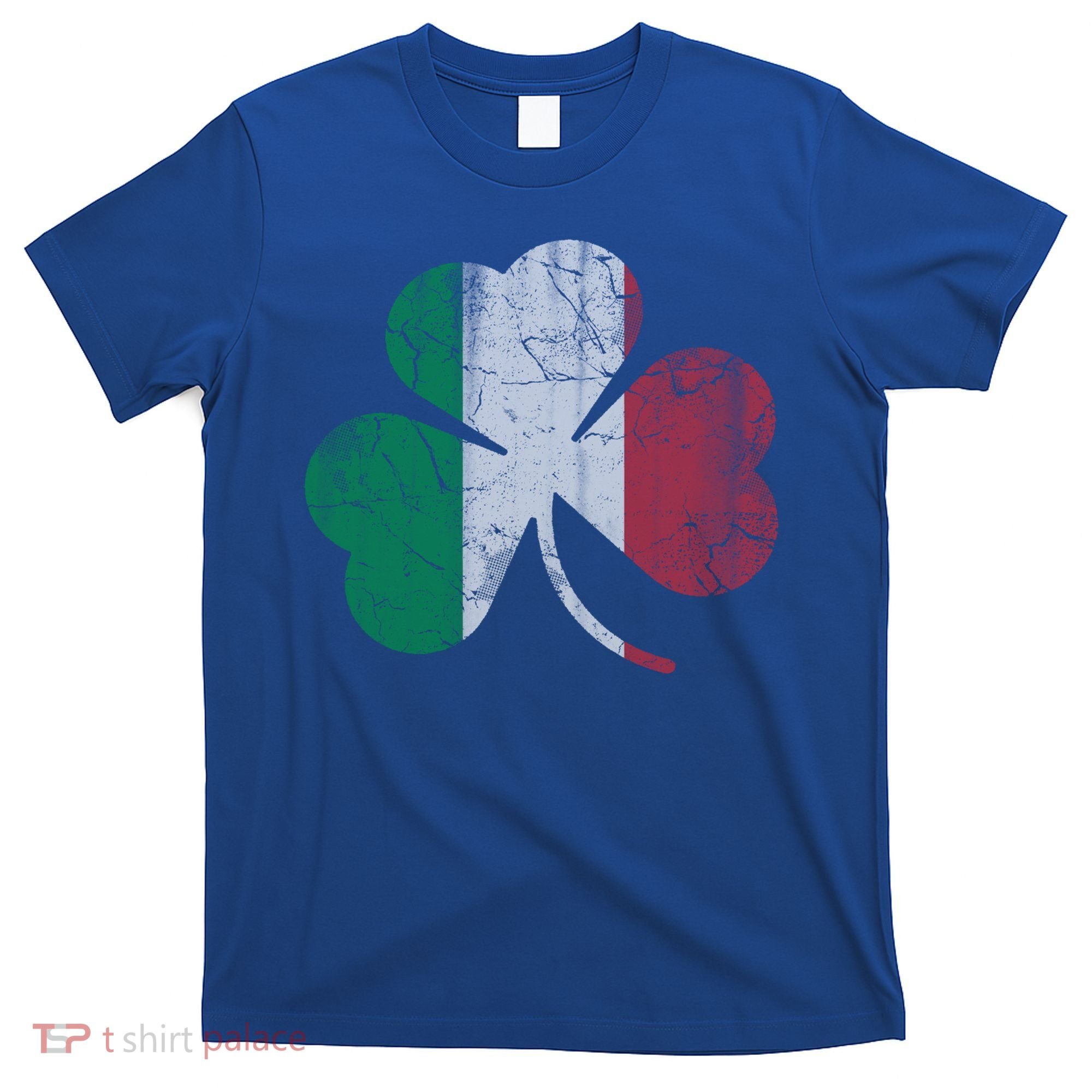 Irish Italian Flag Shamrock Italia Gift T-Shirt