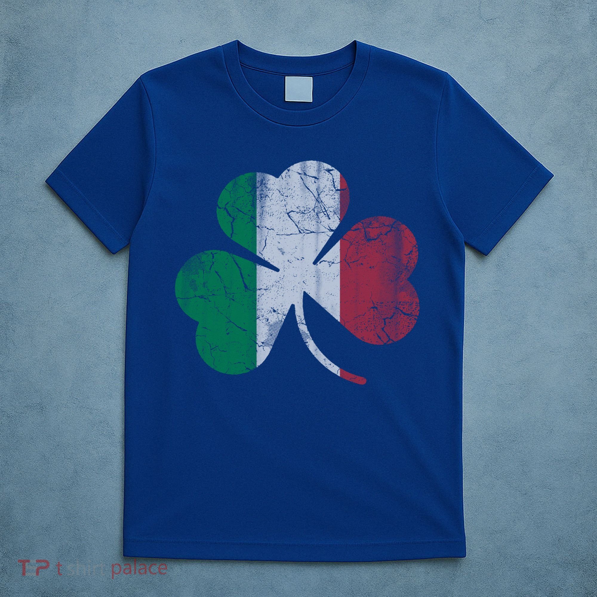 Irish Italian Flag Shamrock Italia Gift T-Shirt