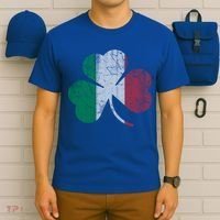 Irish Italian Flag Shamrock Italia Gift T-Shirt thumb 6