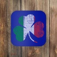 Irish Italian Flag Shamrock Italia Gift Coaster thumb 0