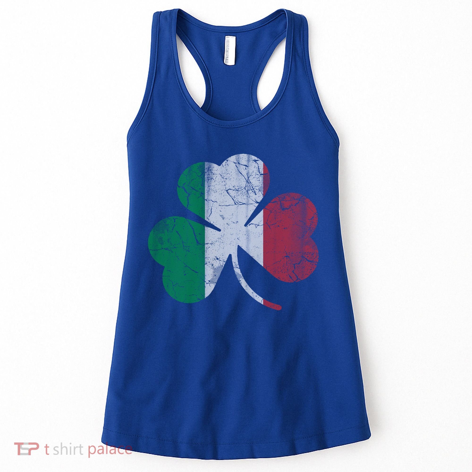 Irish Italian Flag Shamrock Italia Gift Women's Tank Top