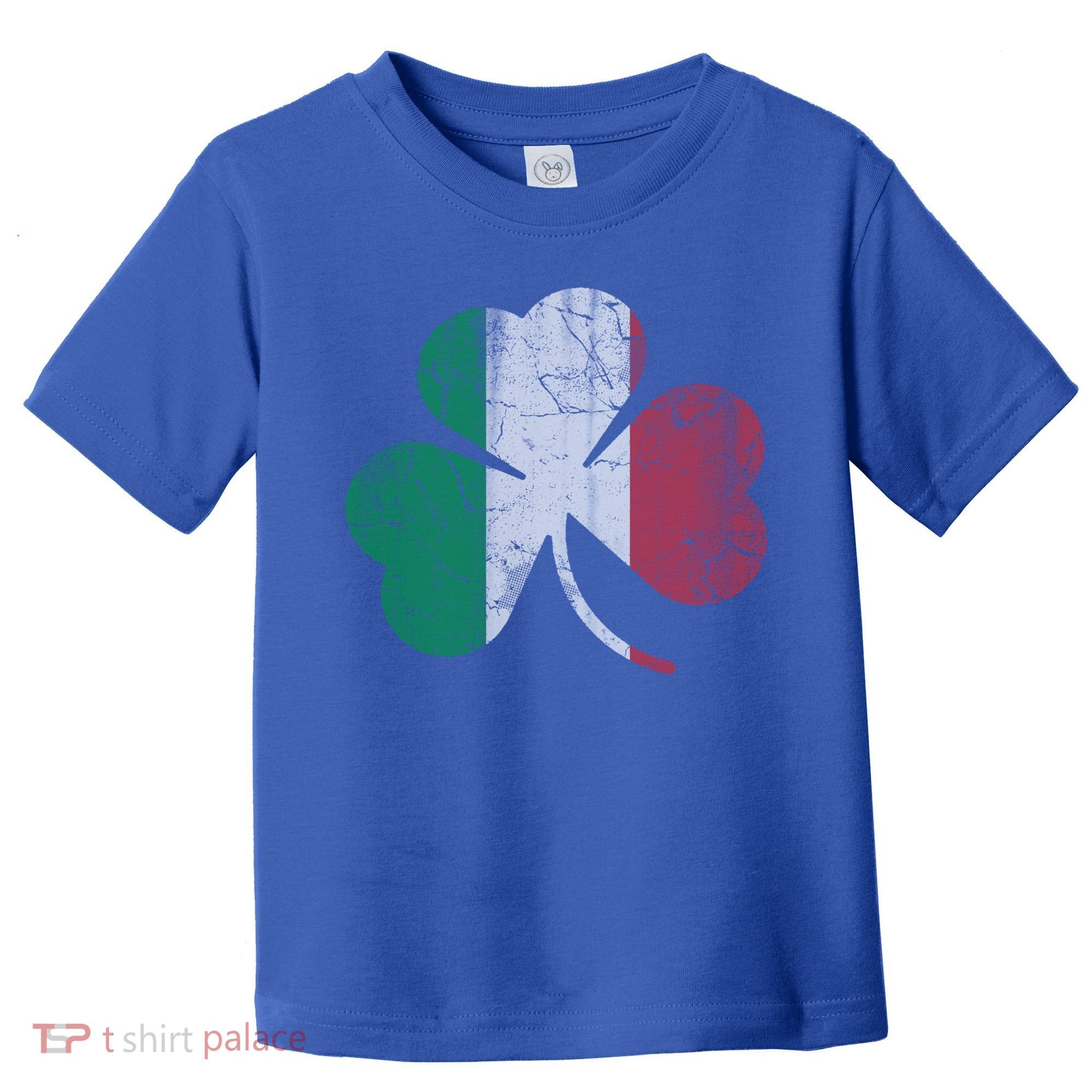 Irish Italian Flag Shamrock Italia Gift Toddler T-Shirt
