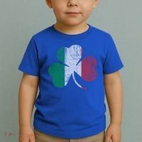 Irish Italian Flag Shamrock Italia Gift Toddler T-Shirt thumb 2