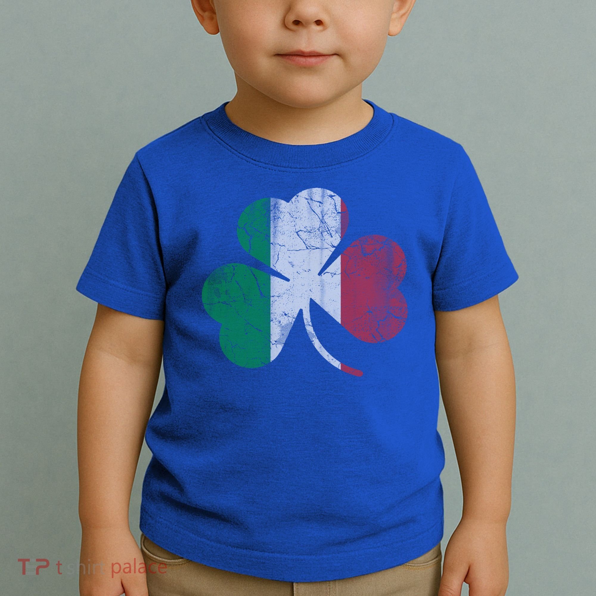 Irish Italian Flag Shamrock Italia Gift Toddler T-Shirt