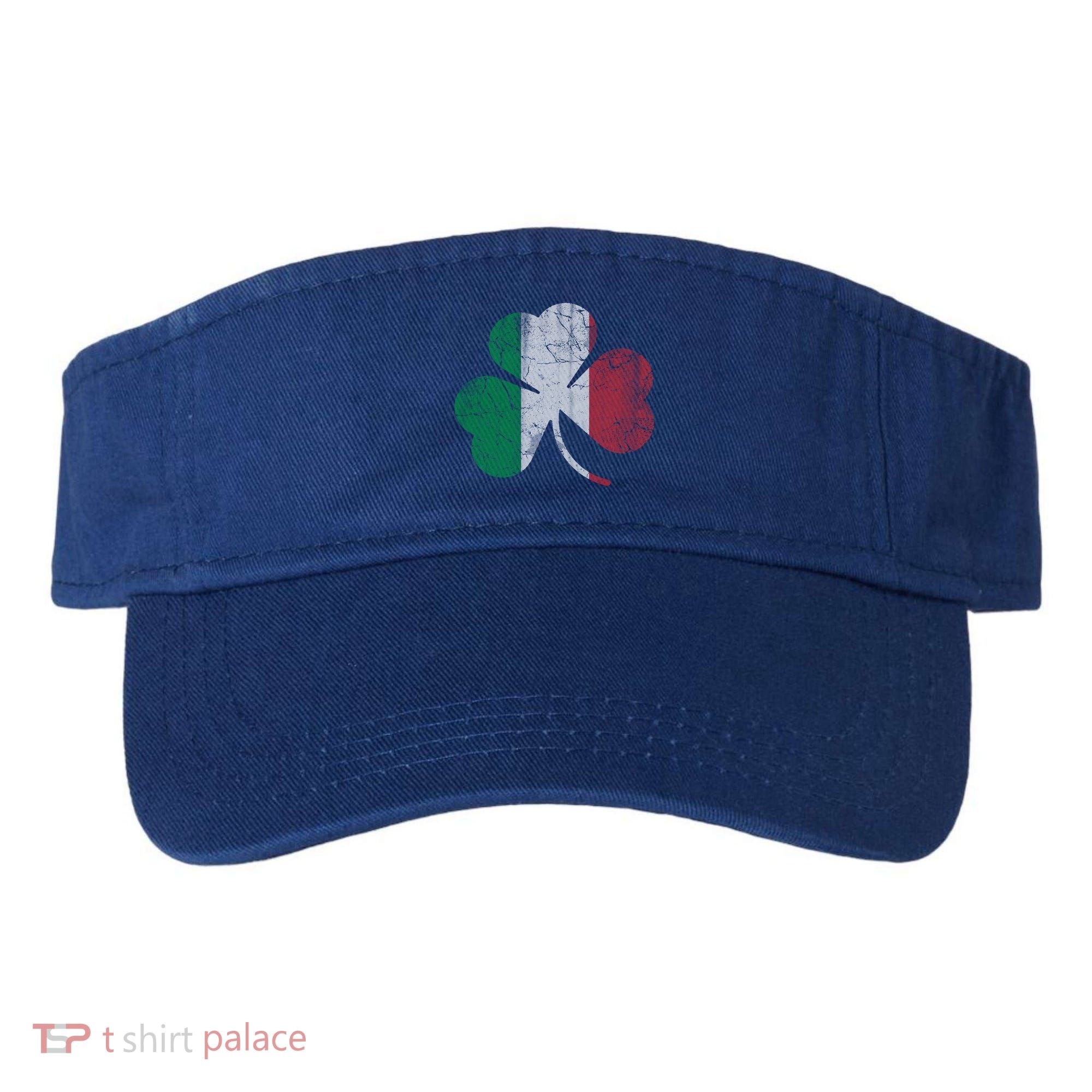 Irish Italian Flag Shamrock Italia Gift Visor