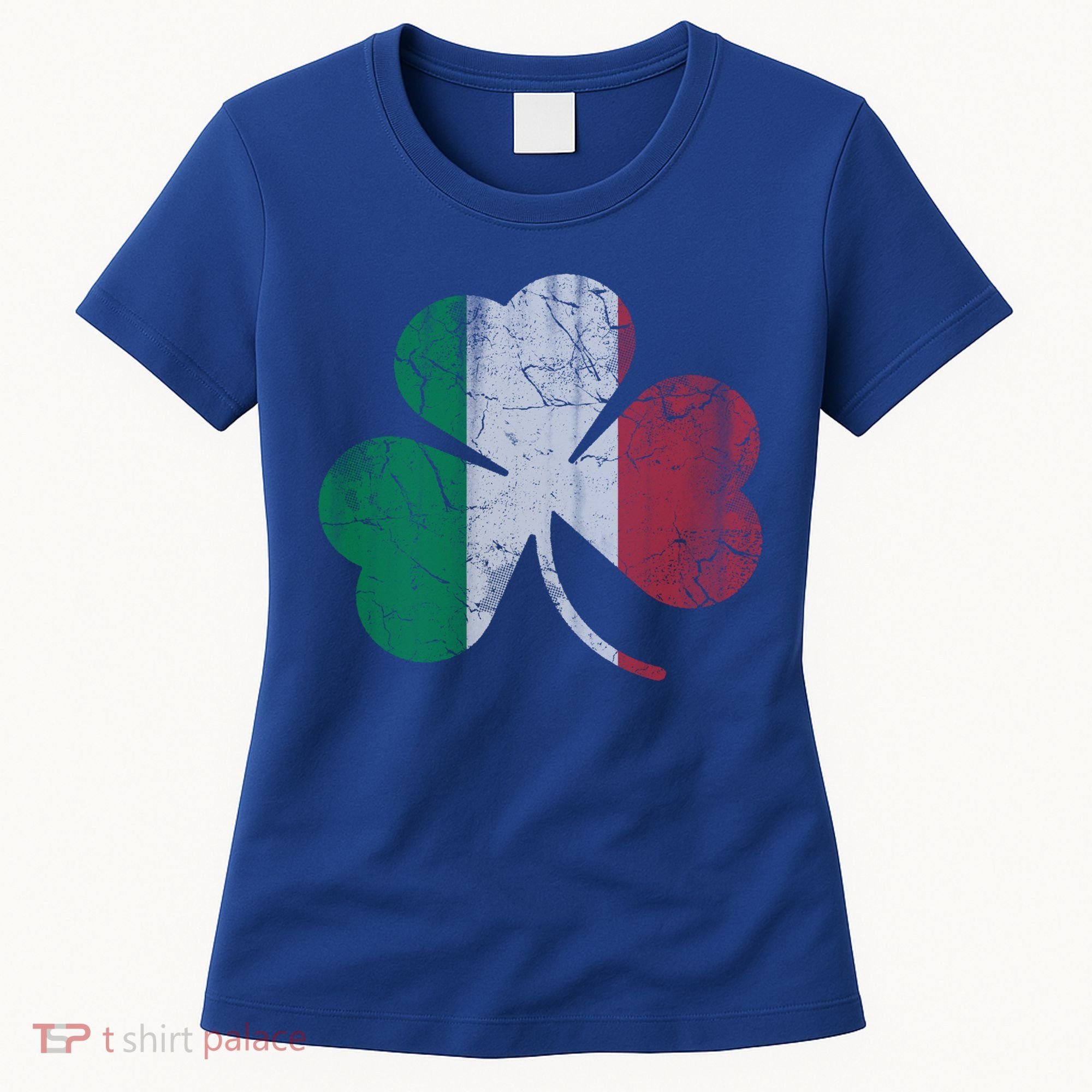 Irish Italian Flag Shamrock Italia Gift Women's T-Shirt