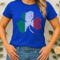Irish Italian Flag Shamrock Italia Gift Women's T-Shirt thumb 2