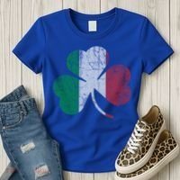 Irish Italian Flag Shamrock Italia Gift Women's T-Shirt thumb 3