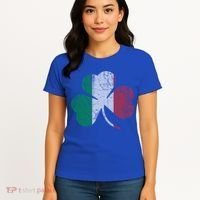 Irish Italian Flag Shamrock Italia Gift Women's T-Shirt thumb 4