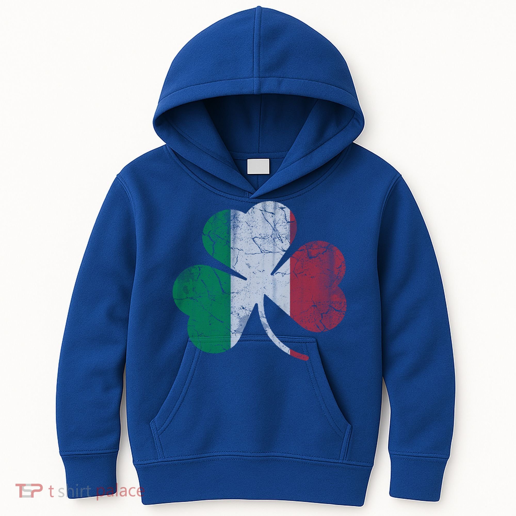 Irish Italian Flag Shamrock Italia Gift Kids Hoodie